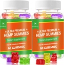 (2 Pack) Gumies Hemp, Gummy Gummy fructe avansat 100% naturale mare potenta seminte extract Gummies - 120 gume