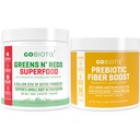 GOBIOTIX Bundle Prebiotic Fiber Supliment + Super Greens pulbere N' Super Reds pulbere