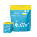 Psyllium Husk Fiber Lemonade 20 Count Travel Packs (6g Per Packet) - Psyllium Husk Powder pentru Digestive Health & Bloating Relief, Gluten Free, Sugar Free Prebiotic Fiber Powder, Non-GMO Supliment