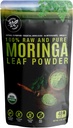 100% Raw şi Pure Moringa Leaf Powder. Organic Certified Moringa Leaf. Superalimente naturale cu aminoacizi esenţiale, antioxidanţi, şi Omega 3, 8 oz sac rescualable.