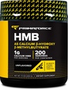 Primaforce HMB Supliment pulbere (200g) (nearomatizat) - Pure Calciu Beta-Hidroxy Beta-Metilbutirat