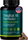 LONGJACK potent - Tongkat Ali & Fadogia Agrestis Supliment pentru Men & Womens Energy, T Support, Lean Muscle Growth & Recovery, Hormonial Echilibru, Pre-Workout cu Vegan NAC ficat Detoxifiere & Cleanse