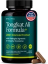 LONGJACK potent - Tongkat Ali & Fadogia Agrestis Supliment pentru Men & Womens Energy, T Support, Lean Muscle Growth & Recovery, Hormonial Echilibru, Pre-Workout cu Vegan NAC ficat Detoxifiere & Cleanse