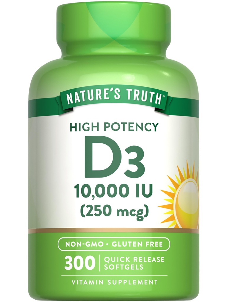 Adevărul naturii Vitamina D3 10000 UI Softgels 