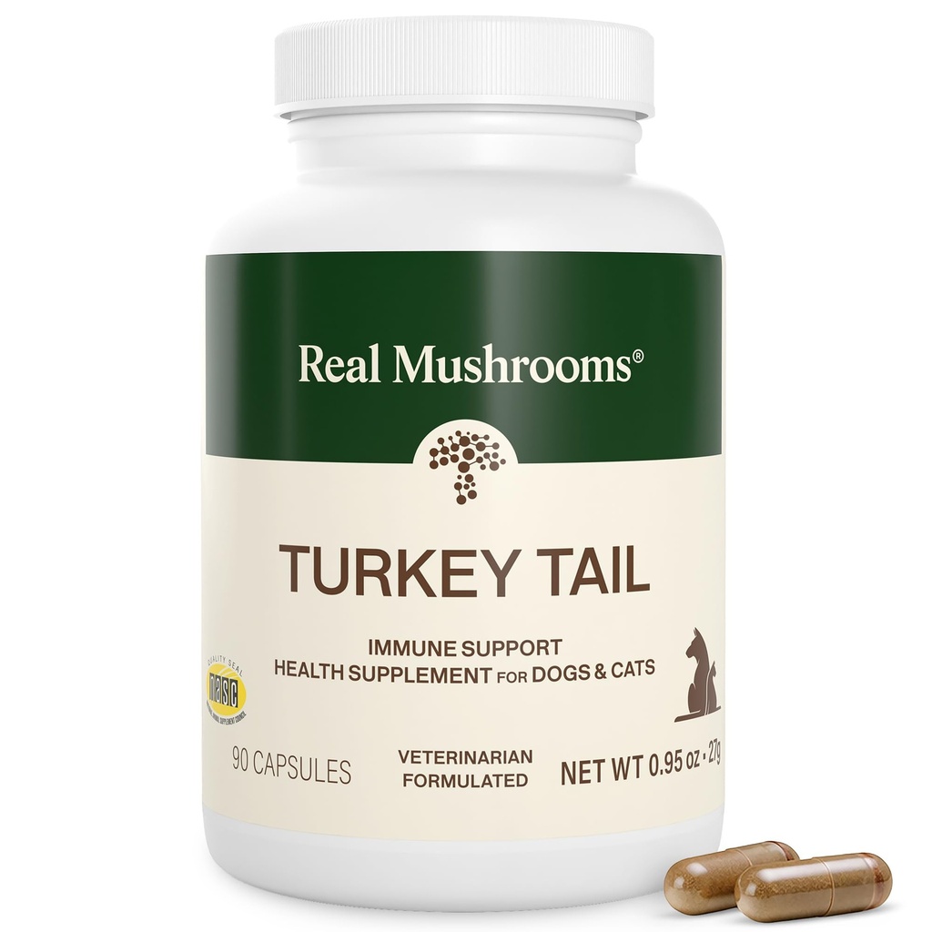 Ciuperci reale Turkey capsule de coada pentru animale de companie 