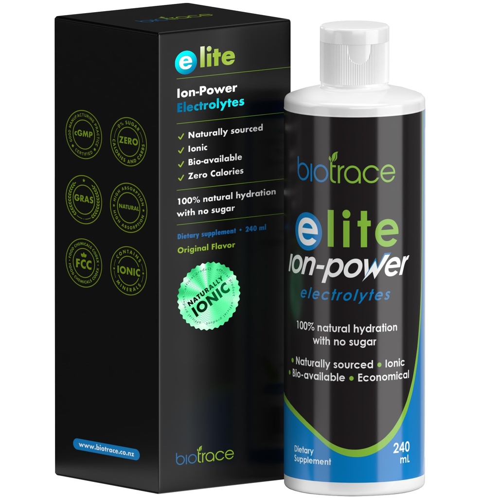 BioTrace Elite Ionic Electrolyte Drops 0 Calorii 0 Zahăr 0 Carbs  Mai mult Magneziu potasic