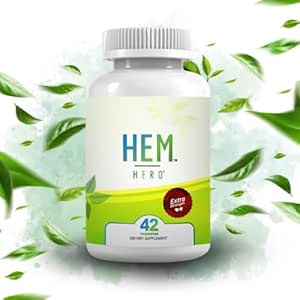 Hem Hero Extra Putere Tratamentul Hemoroizi - Reducerea Umflarea, Mâncărime Soothe & Iritație - 100% Natural - 42 Capsule vegetariene