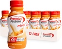 Premier Proteine Shake MINI, Caramel, 22g Proteine, 120 Calorii, 1g Zahăr, 8.75fl oz, Pachet de 12