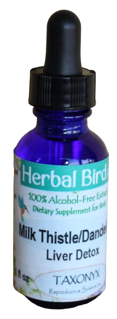 Taxonyx Milk Thistle/Dandelion pentru păsări - Herbal Bird RX (1 fl oz)