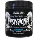 Insane Labz Psychotic Black Edition Mid Stimulant Pre Workout Powder, Pompi Energie Focus, Încărcat cu Creatine Beta Alanine Taurina Alimentat de Ampiberry, 35 Servings (Blue Raspberry)