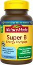 Super B Complex de energie, Supliment alimentar pentru suport funcţional pentru celule cerebrale, 60 Softgels,...