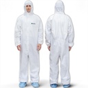 Medtecs Costume Hazmat - 6 Opțiuni Dimensiuni - Costum de acoperire de unică folosință, Costum de protecție medicală PPE Costume Hazmat