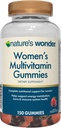 Gumele de femei minune naturii Multivitamine, Sustine energie, metabolice, Bone si Sistemul imunitar Sănătate cu vitamine A,C,D,B6, B12, Biotin, Acid folic, 75 de zile de aprovizionare, 150 Conte