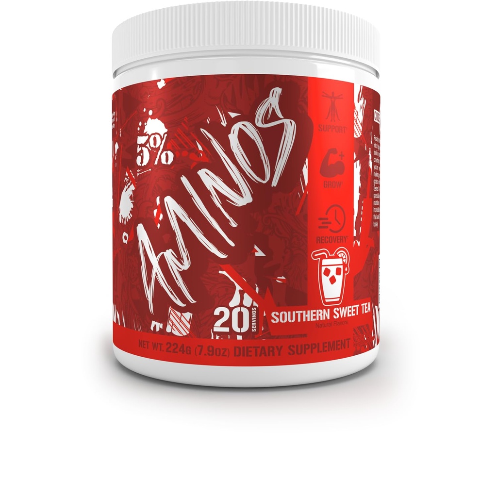 5% Cod nutriţional Aminos Red BCAA & EAA Post Workout Recovery Powder 