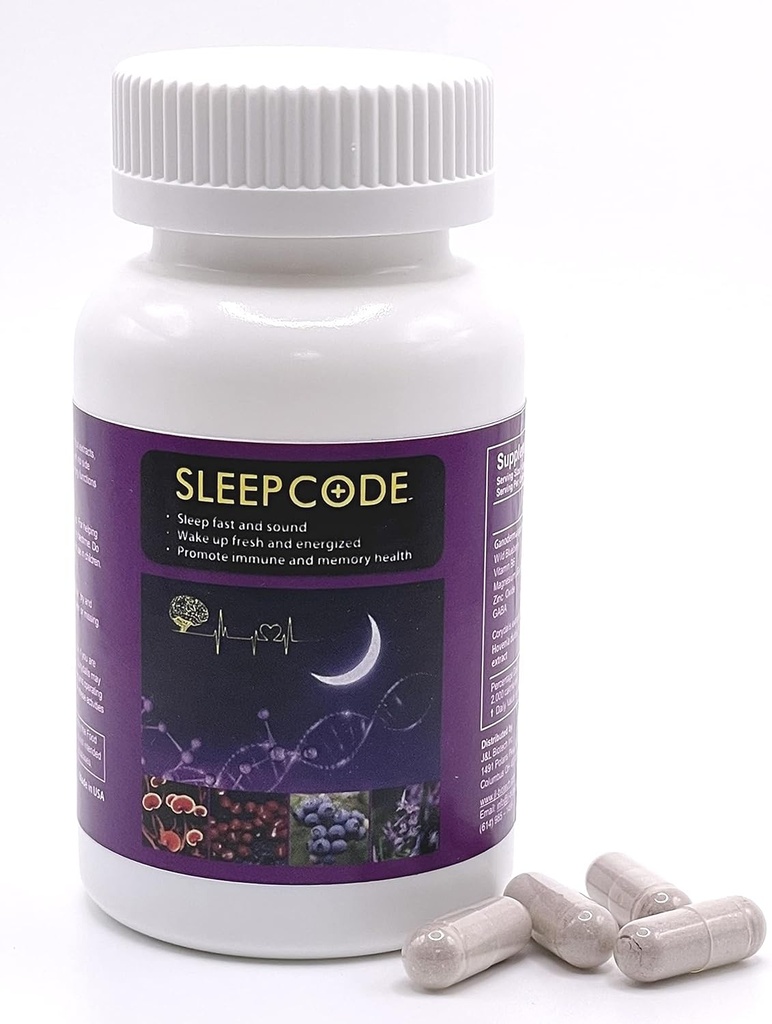 SLEEPCODE J&L Supliment natural pentru somn rapid şi relaxat (60 capsule) - L8