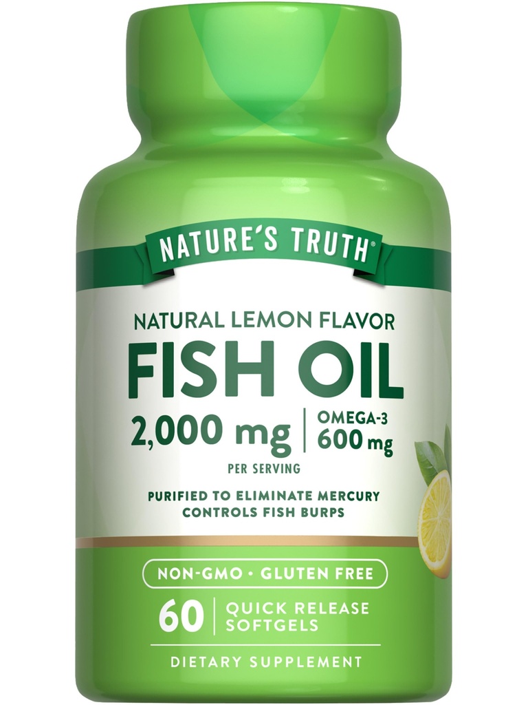 Natura's Truth Fish Oil Omega 3 Supplement 