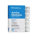 Arnica Montana 30X HPUS, grad clinic, tablete de dizolvare rapidă, pachet de recuperare de cinci zile pentru durere și vânătăi după chirurgie sau leziuni, vindecare naturală, blând pe stomac - 30 Conte