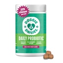 Doggie Dailies Probiotice pentru câini - Probiotice avansate pentru câini cu prebiotice - Promovează Digestive Health - Suporturi Sistem imunitar și sănătate generală (Duck) 225 Chews moale
