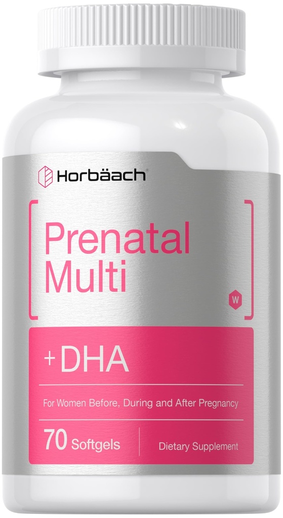 Horbäach Multivitamine feminine prenatale cu DHA, fier și acid folic 