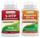 Cel mai bun naturals 5-HTP 50 mg și glicinat de magneziu 425 mg
