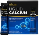 Supliment de calciu lichid fără vârstă pentru femei și bărbați cu extract de Bass de mare și vitamina D8 - suplimente de rezistență osoasă de înaltă absorbție, aroma naturală, gluten-free - 25 ml (15 Conte)