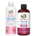 MaryRuth's Women's Multivitamine + Hair Growth Liposomal (Peach) & Iron Liquid (Berry) 