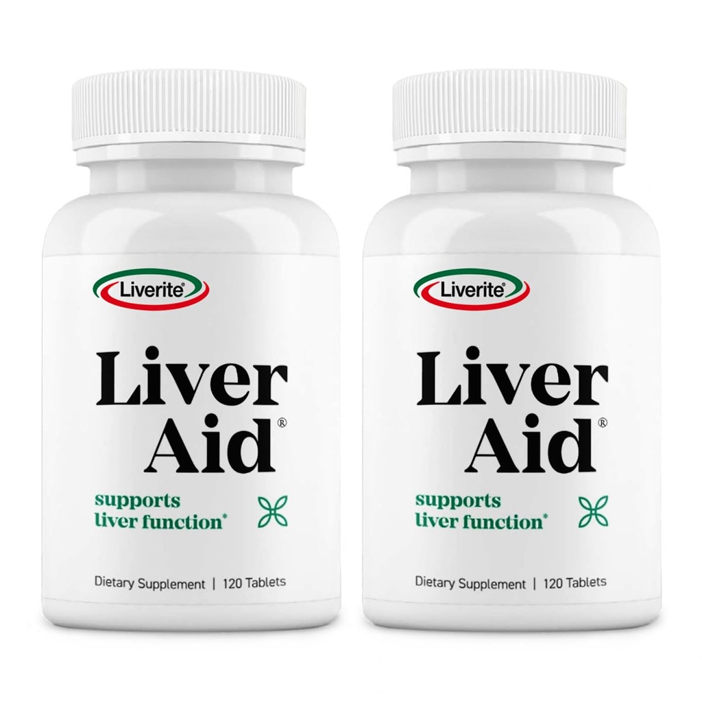 LIVERITE Ficat Ajutor 2-Pack 120 comprimate (Total 240ct) susține funcția hepatică sănătoasă, energie fizică și vitalitate.
