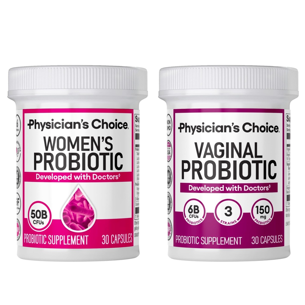 Choice Medicului Feminin putere Duo Bundle - Vaginal Probiotic + Femei Probiotice