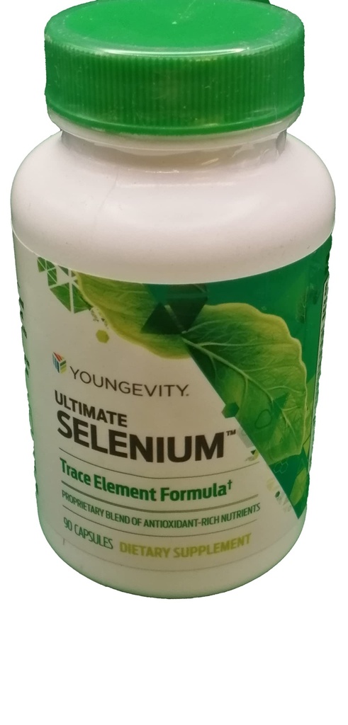 Youngevity Ultimate Seleniu + Cofactori - Supliment mineral esenţial pentru suport imunitar, apărare antioxidantă, funcţie tiroidiană şi sănătate celulară (I-selenometionină) - (90 capsule)