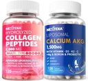 Hidrolized Colagen Peptides pastile + Liposomal Calciu AKG Supliment 1500mg