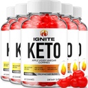 (5 Pack) Ignite Keto ACV Gummies - Advanced Formula Ignite Keto Plus ACV Gummies Apple Cider Oțet Ignite ACV Supliment alimentar Bărbați Femei (300 Gummies)