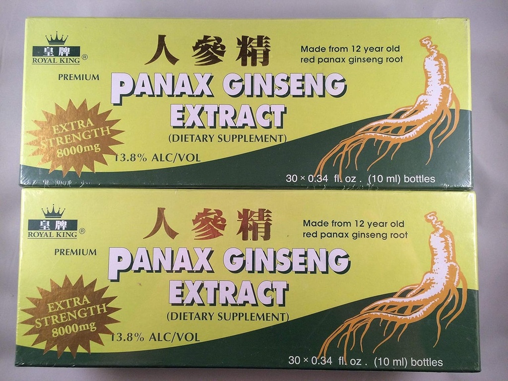 Royal King - Red Panax Ginseng Extract 8000 mg (30 flacoane X 10ml)
