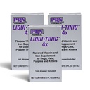 PRN Farmaceutic Liqui- Tinic 4X - Supliment nutriţional oral pentru animale de companie- Suplimentul cu vitamine din fier şi B- Complex pentru a sprijini Wellness - 2 fl oz (3 ambalaj)