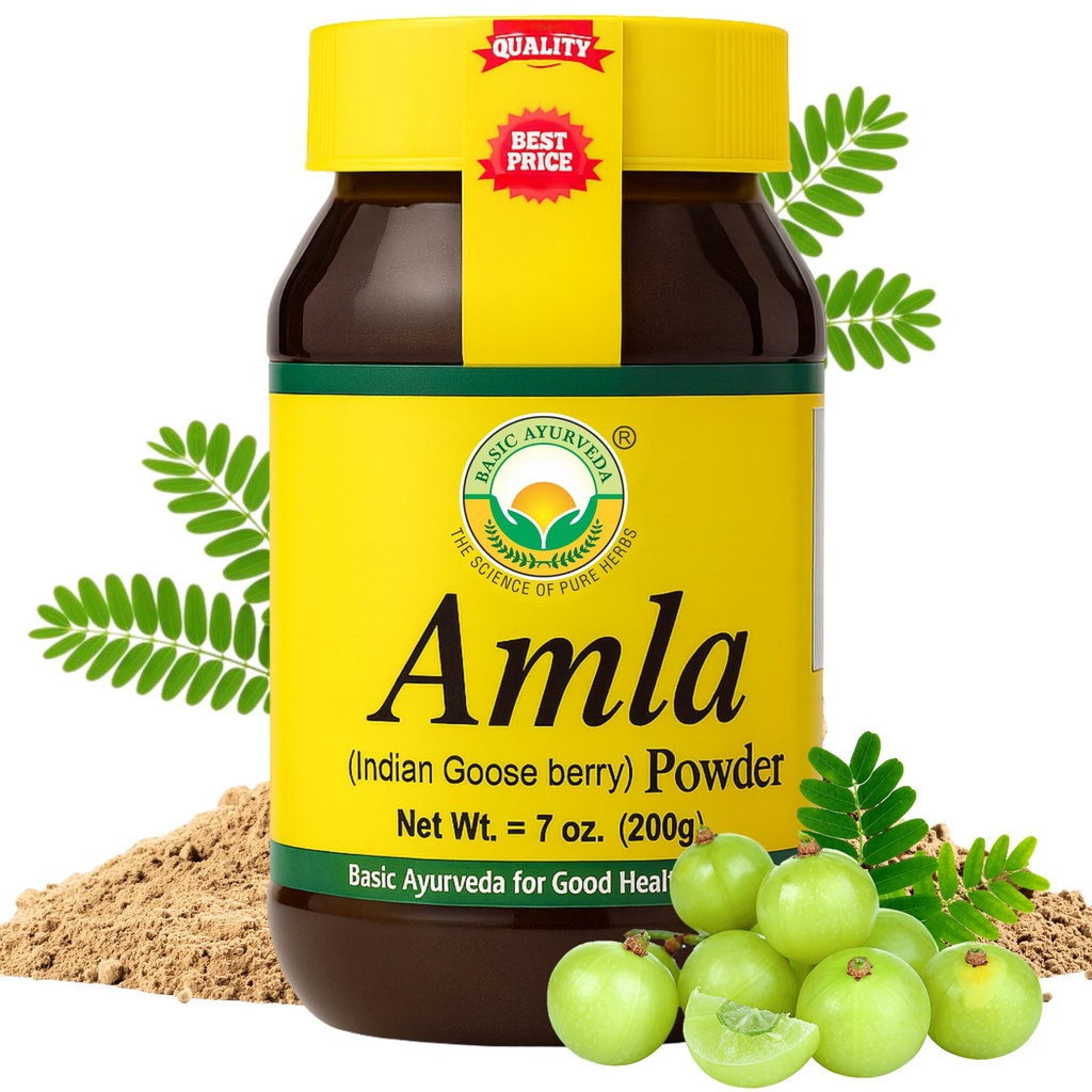 Bază AYURVEDA Amla pulbere 7.05 Oz (200gm) 