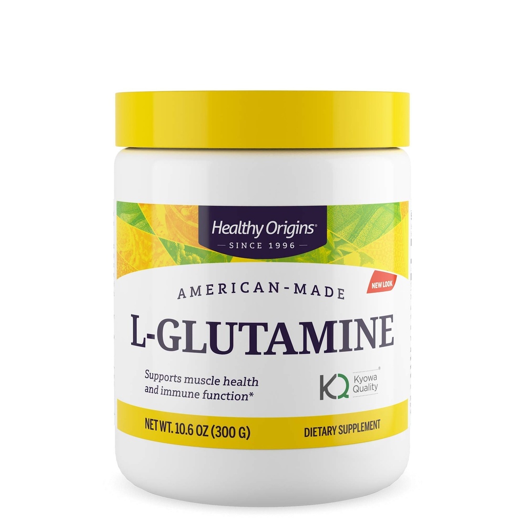 Origine sănătoasă L-glutamină (american-made, non-GMO, gluten liber, suport muscular, suport imunitar), 10,6 Ounce
