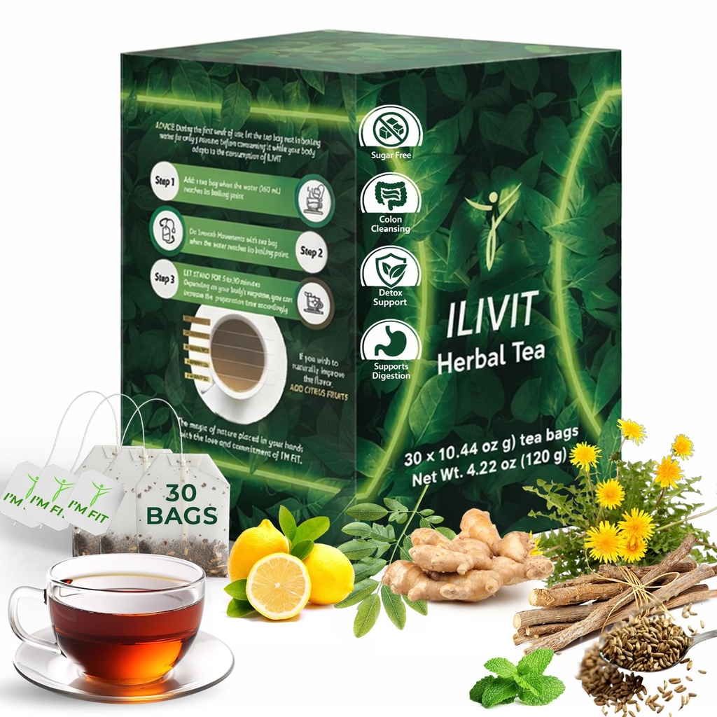 Ilivit Organic Colon Cleanser & Detox Ceai 