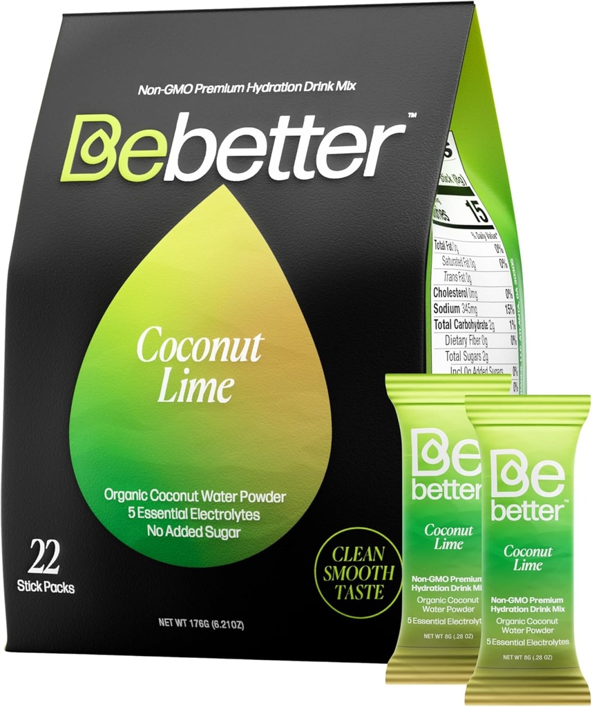 Bebetter Organic Electrolytes Pachete de praf de puşcă 
