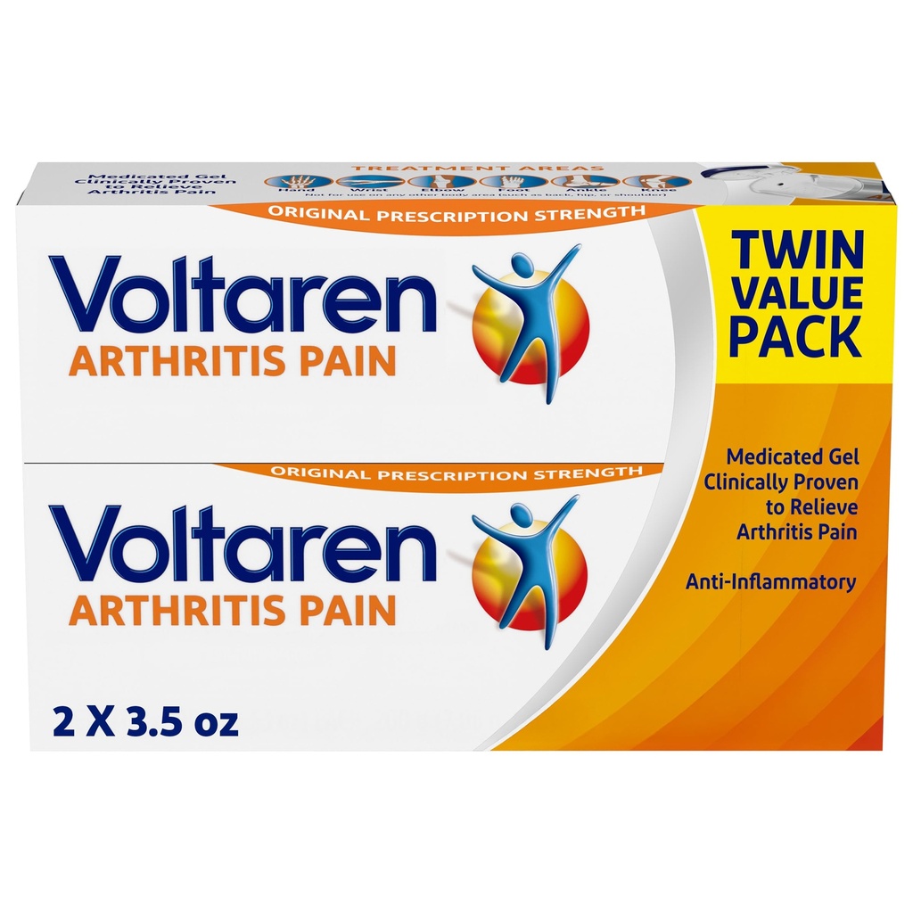 Voltaren Artrita durere Gel pentru puternica artrita Topicala Durere de relief cu diclofenac - NOU Easy Open Cap - 100 g x 2