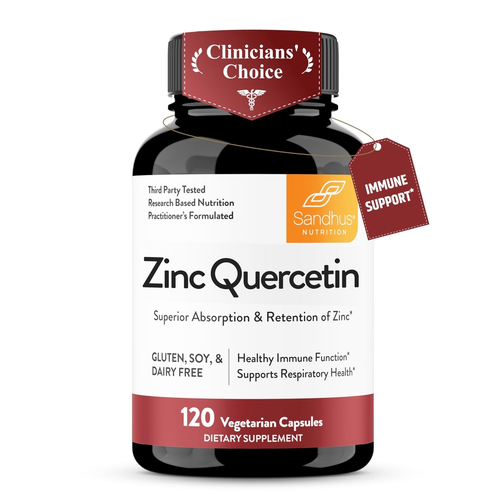 Sandhu de zinc Querbetin 120 Capsule vegetariene (Pachetul de 1) 