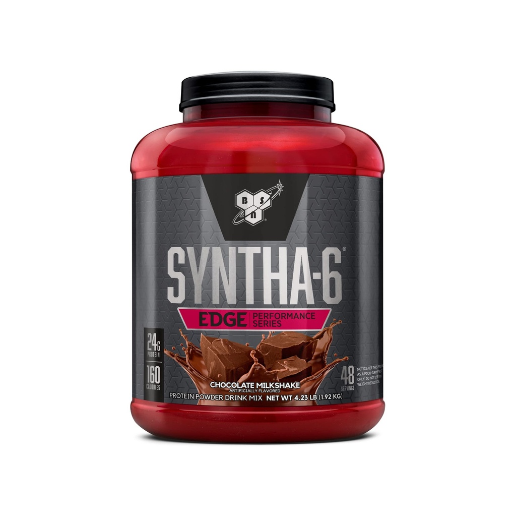 BSN SYNTHA-6 EDGE Pudră de proteine, cu hidrolyzed Whey, Micellar Casein, proteine din lapte Izolate, zahăr scăzut, 24g Proteină, ciocolată Milkshake, 48 Serviri