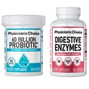 Alegerea medicului - Optimal Gut Health Bundle: 60 miliarde Probiotic 60ct + Digestive Enzime 180ct pentru Digestive Comfort și suport imunitar - Valoarea Bundle
