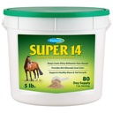 Farnam Super 14 Sanatos Skin & Coat Supliment pentru cai, Păstrează haine strălucitoare și strălucitor an-Round 5 Liră, 80 zile de aprovizionare