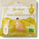 Go-Lacta® 100% Capsule organice Moringa pentru mame alaptate - 60 capsule - Vitamine pure premium postnatale - Suplimente pentru alaptare pentru cresterea ofertei de lapte - Vitamine postpartum pentru femei