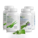AloeCure Organic Aloe Vera Capsules Pack - 4 piese - 2 x VeraFlex, 2 x Aloe Vera Capsule