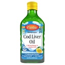 Carlson - Cod Ulei de ficat, 1100 mg Omega-3s, supliment de ulei de pește lichid, Arctica sălbatic-prinsă, Sustenabil de surse nordice lichid, Lemon, 250 ml