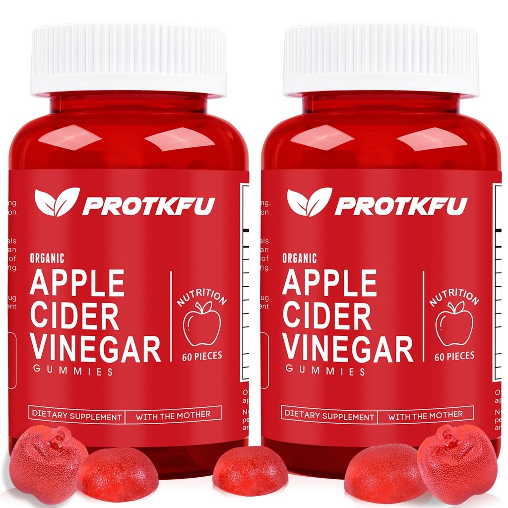Apple Cider Otegar Gummies, 120 Count Max Putere 1000mg ACV Gummies cu vitamina B12 & B6, pentru metabolism, Digestion, Detox, Gut & Imune Health, Vegan & Non-GMO, Gelatină-Free