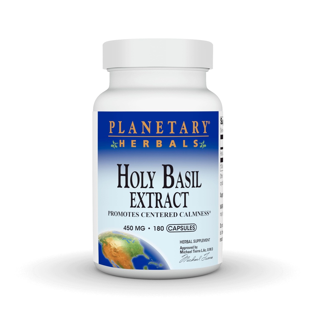 ERBALS PLANETAR SFÂNT Extract de Basil, promovează calmul centrat, 180 Conte
