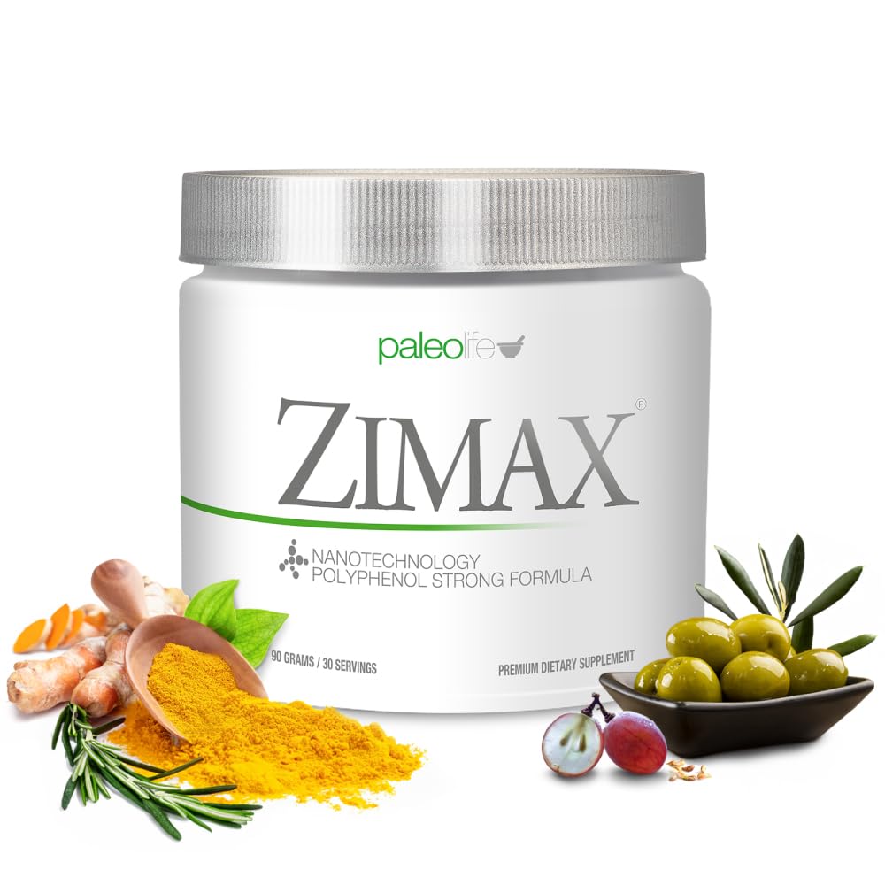 ZIMAX Super ANTIOXIDANT - 100% natural - mare absorbţie Curcumină, extract de rozmarin, extract de seminţe de struguri, extract de frunze de măsline ORAC 3,451,770 (Canister) 90 Grams (1-Pack)