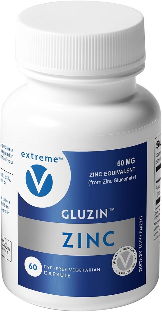 Gluzin - Gluconat de zinc, 50 mg, 60 capsule