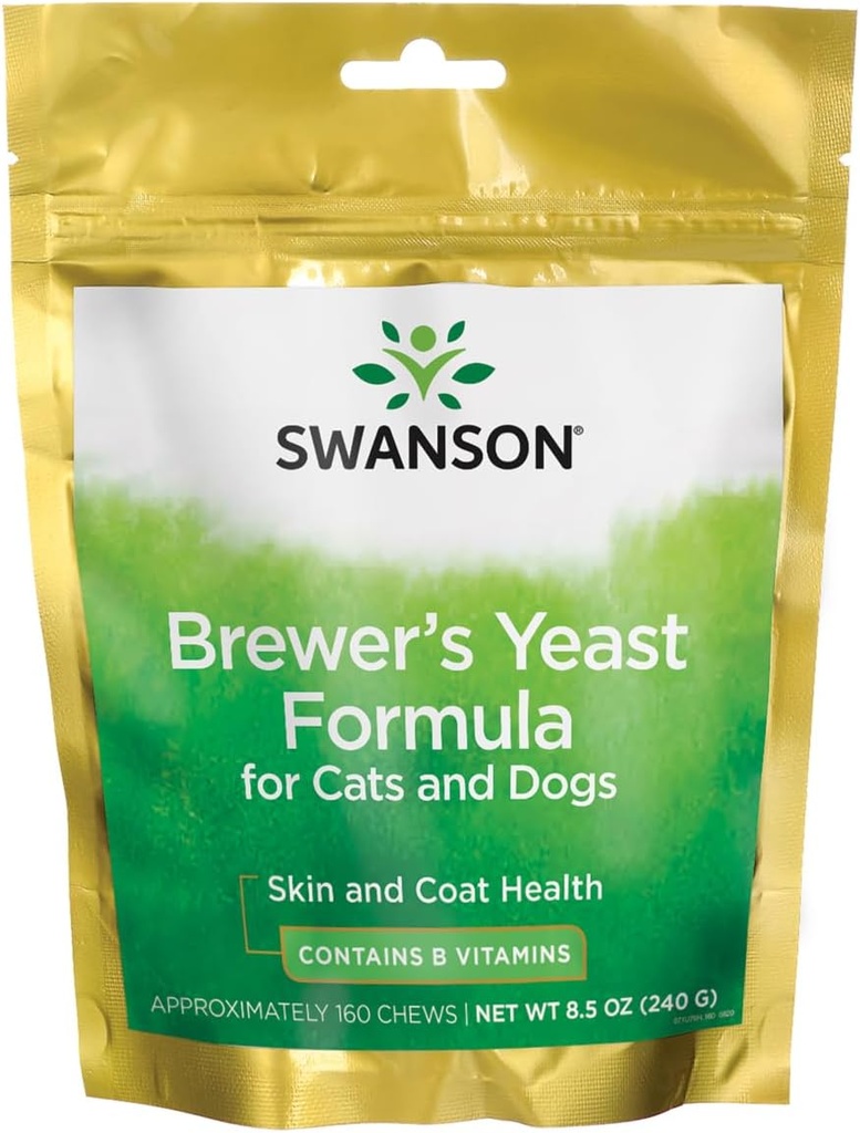 Swanson Brewer's Yeast Formula pentru pisici și câini 160 Chews